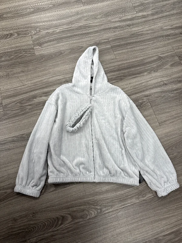 Jacket Fleece By Clothes Mentor In Grey, Size: Xl Relaxed Men's Beach