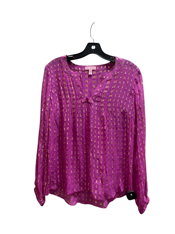 Top Long Sleeve Designer By Lilly Pulitzer  Size: Xs Monochromatic All
