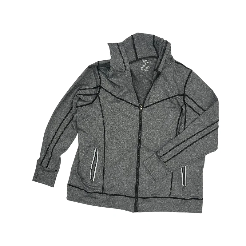 Athletic Jacket By Rag In Grey, Size:3X Elegant Men's Cashmere
