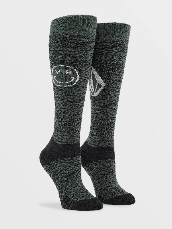 Volcom Women's That This Them Snowboarding Socks - Eucalyptus Sophisticated Men's French