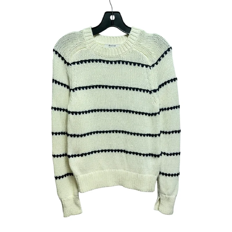 Sweater By Madewell In Navy & Cream, Size: Xxs Cozy Men's Sherpa