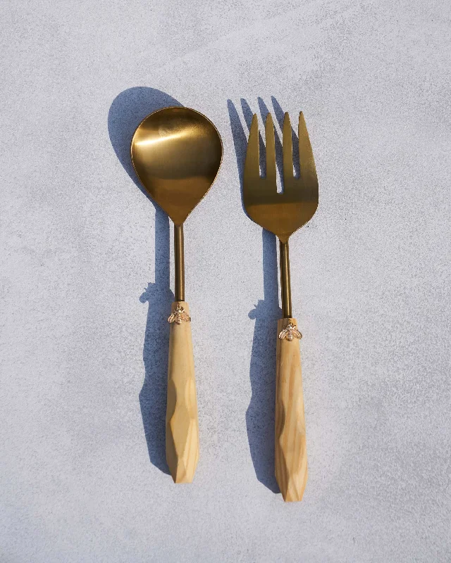 Bee Salad Server (Set of 2) Preppy Men's College