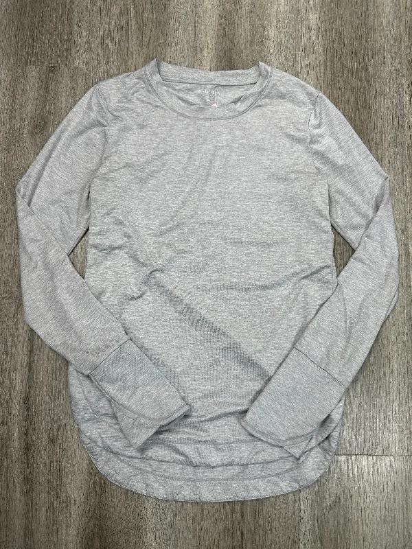Athletic Top Long Sleeve Crewneck By Athleta In Grey, Size: Xs Street