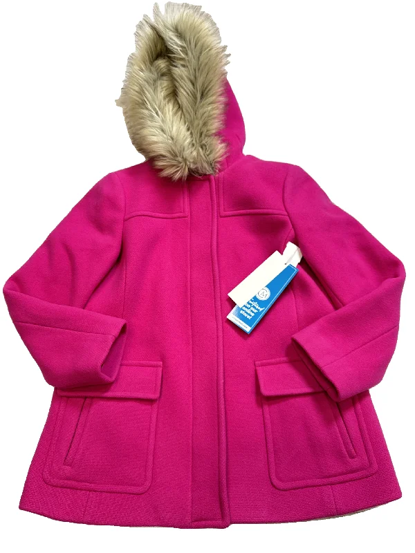 Coat Faux Fur & Sherpa By Talbots In Pink, Size: 6p Preppy Men's College