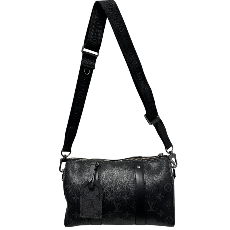LOUIS VUITTON/Bag/Monogram/Leather/BLK/City Keepall Classic Men's Pin