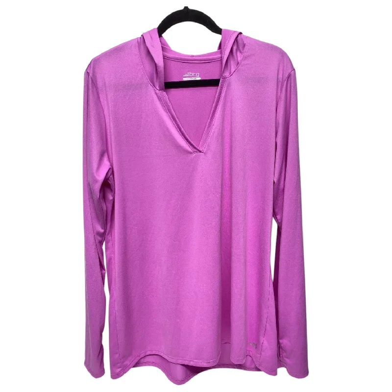 Athletic Top Long Sleeve Hoodie By Bcg In Pink, Size: Xl Masculine Men's 