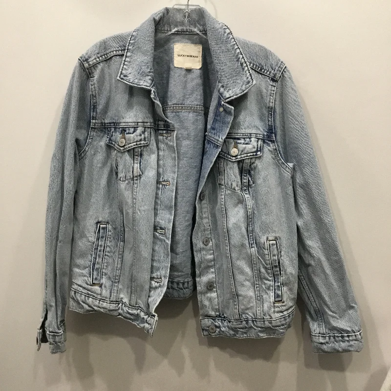 Jacket Denim By Lucky Brand In Blue, Size: 1x Refined Men's Velvet