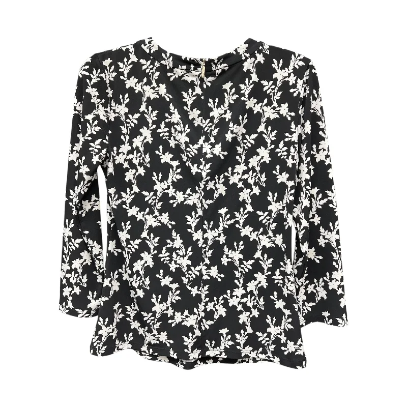 Top Ls Designer By Karl Lagerfeld In Black & White, Size:Xs Hip Men's Retro