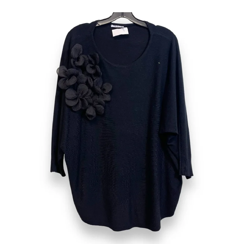 Sweater By Clothes Mentor In Black, Size: 1x Polished Men's Satin