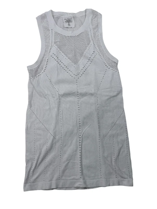 White Athletic Tank Top Athleta, Size S Monochromatic Office Style