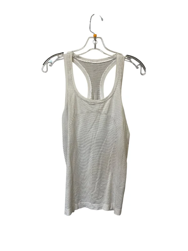 Athletic Tank Top By Lululemon In White, Size: M Beach