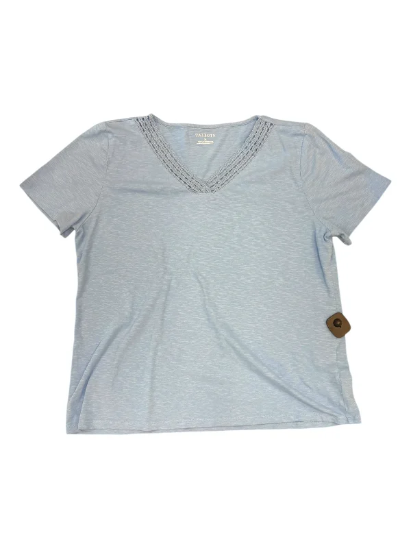 Top Short Sleeve By Talbots In Blue, Size: Xl Practical Men's Quick