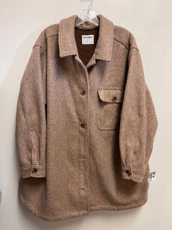 Jacket Shirt By Old Navy In Brown, Size: 3x Rugged Men's Outdoor 