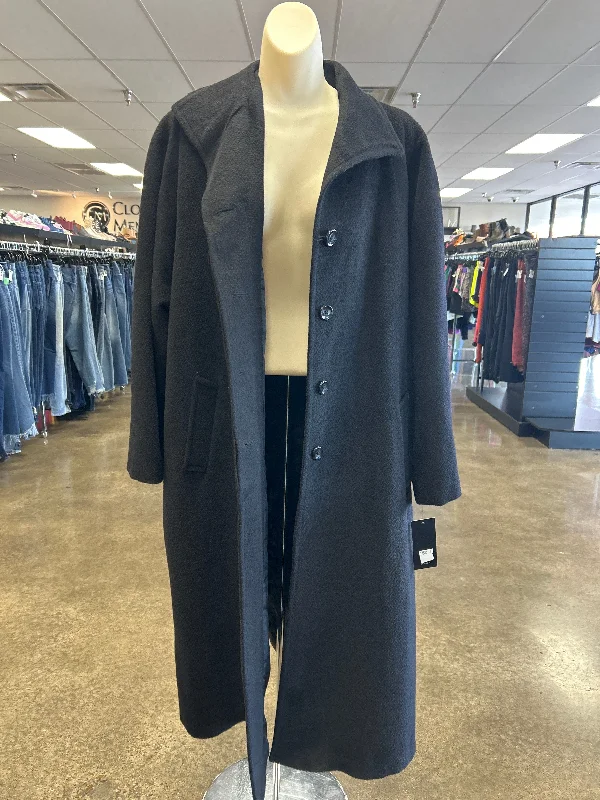 Coat Wool By Jones New York In Black, Size:20 Stylish Men's Tropical 