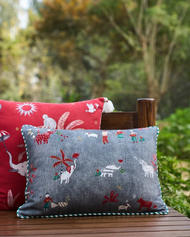 Tribe Cushion Cover - Charcoal Confident Men's Power
