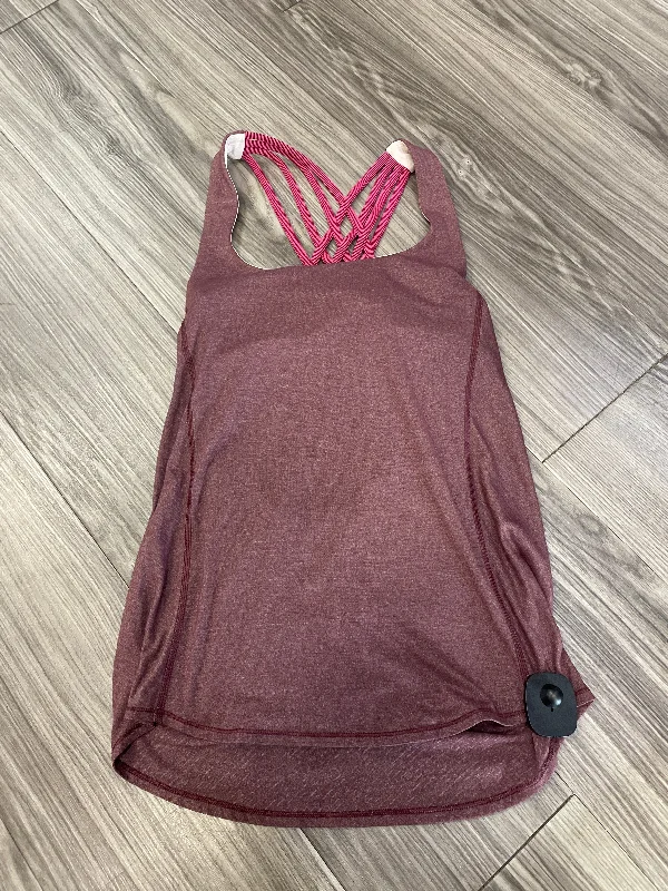 Pink Athletic Tank Top Lululemon, Size S Gym