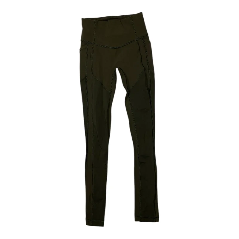 Athletic Leggings By Lululemon In Green, Size: 4 Dynamic Men's High