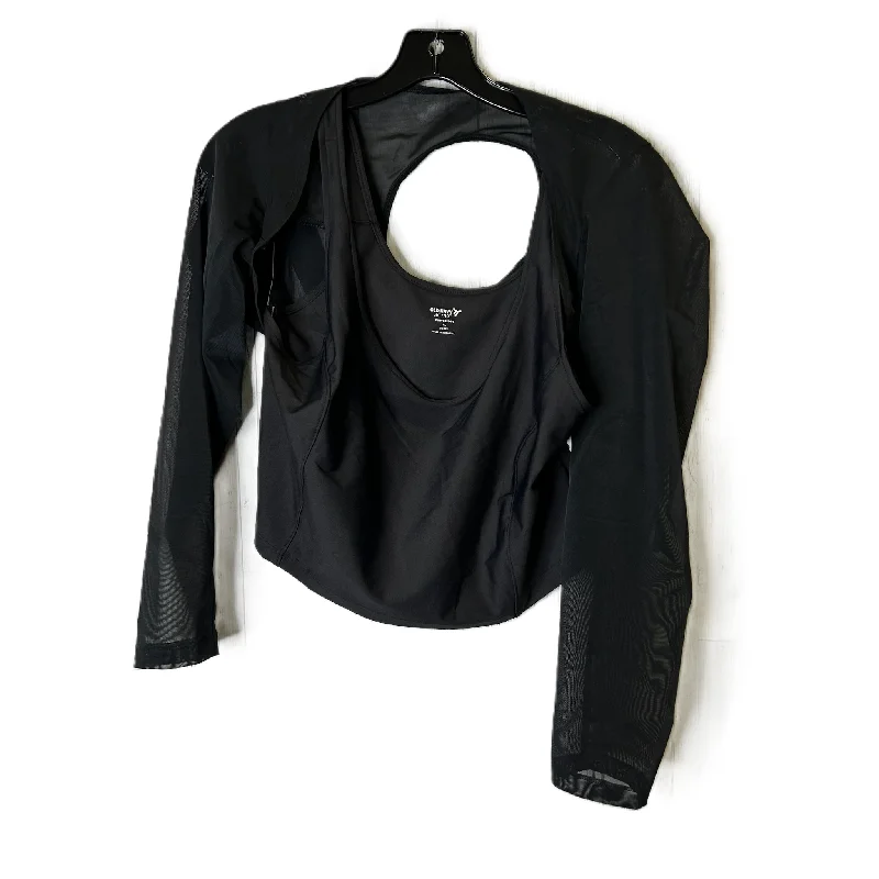 Athletic Top Long Sleeve Crewneck By Old Navy In Black, Size: Xl Bohemian Men's Free