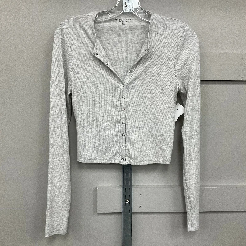 TOP LS by ABERCROMBIE AND FITCH In GREY, Size: XS Sophisticated Men's 