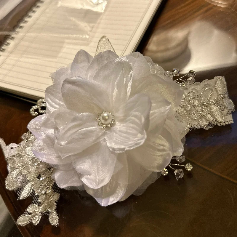 Crystal Spray and Flower Headband Hip Men's Urban