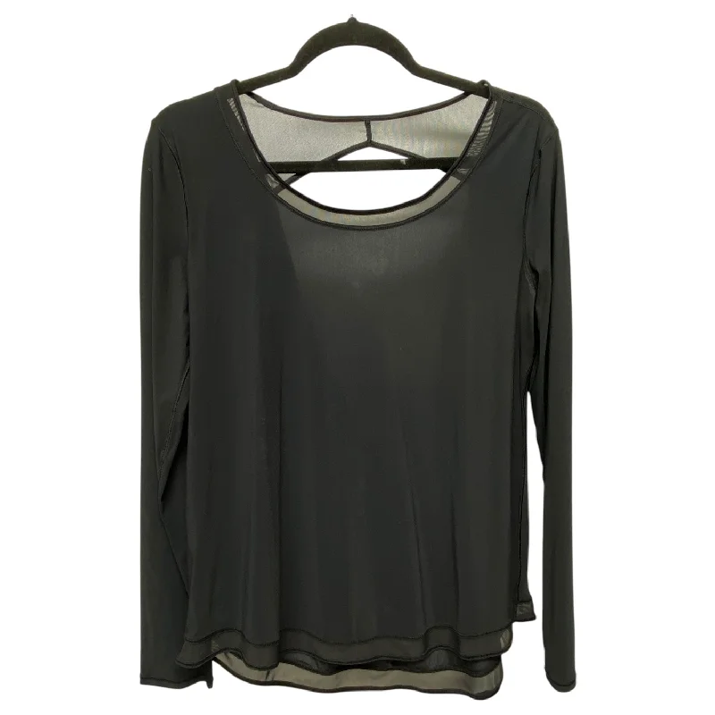 Athletic Top Long Sleeve Crewneck By Lululemon In Black, Size: 8 Modern Men's Tech