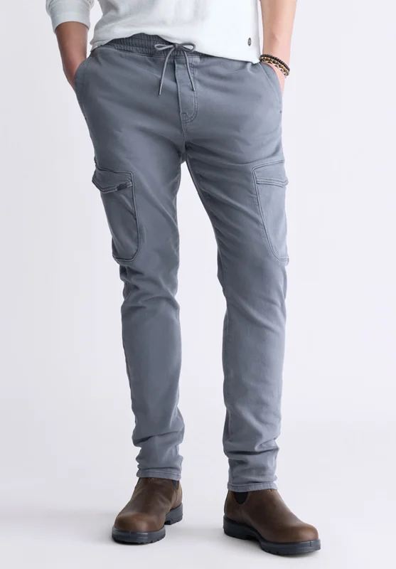 Slim Tapered Jim Men's Freedom Flex Drawstring Pants, Graphite - BM26010 Refined Men's Hand