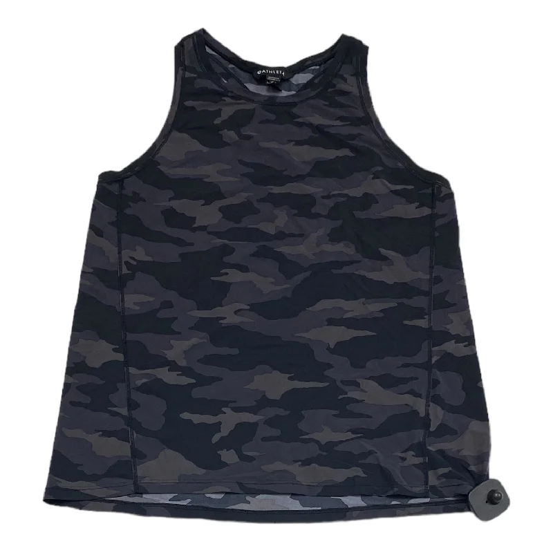 Camouflage Print Athletic Tank Top Athleta, Size S Bold Men's Statement