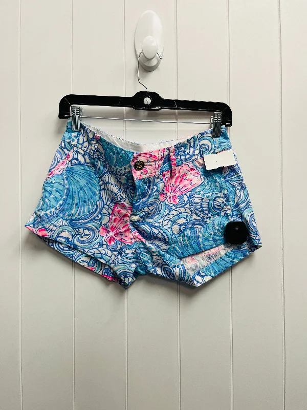 Shorts By Lilly Pulitzer In Blue & Pink, Size: 0 Classic Men's Pin