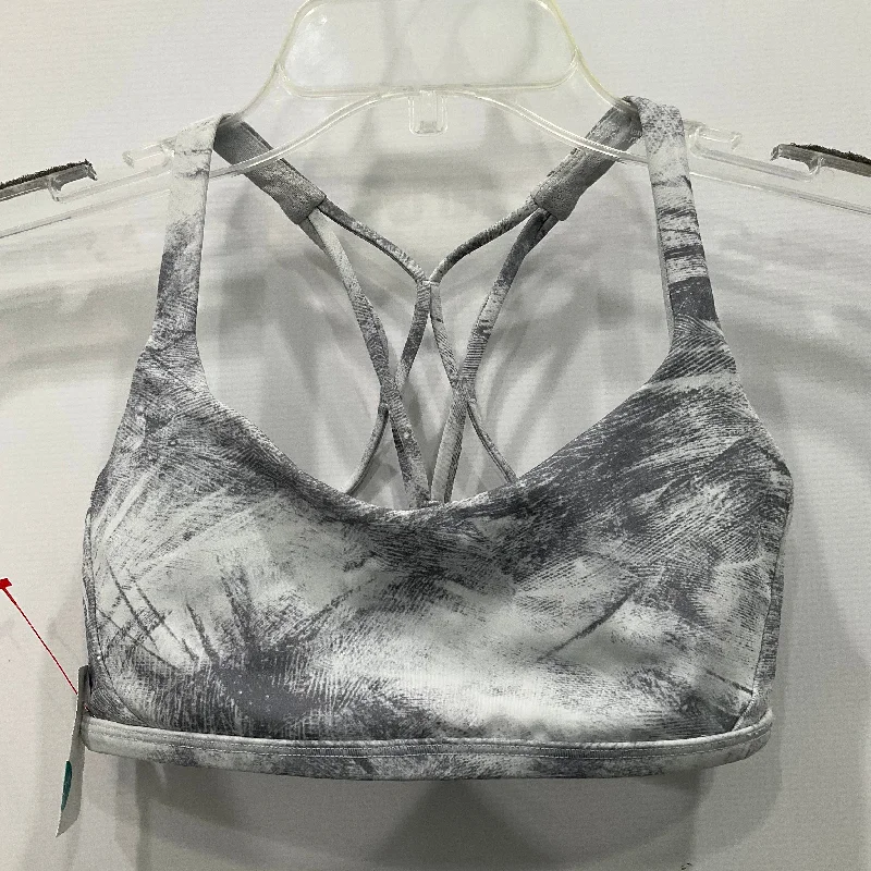 Athletic Bra By Lululemon In Grey & White, Size: 4 Bold Men's Animal