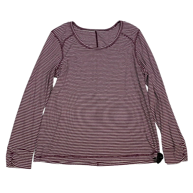 Athletic Top Long Sleeve Crewneck By Talbots In Purple, Size: Xl Edgy Men's Punk