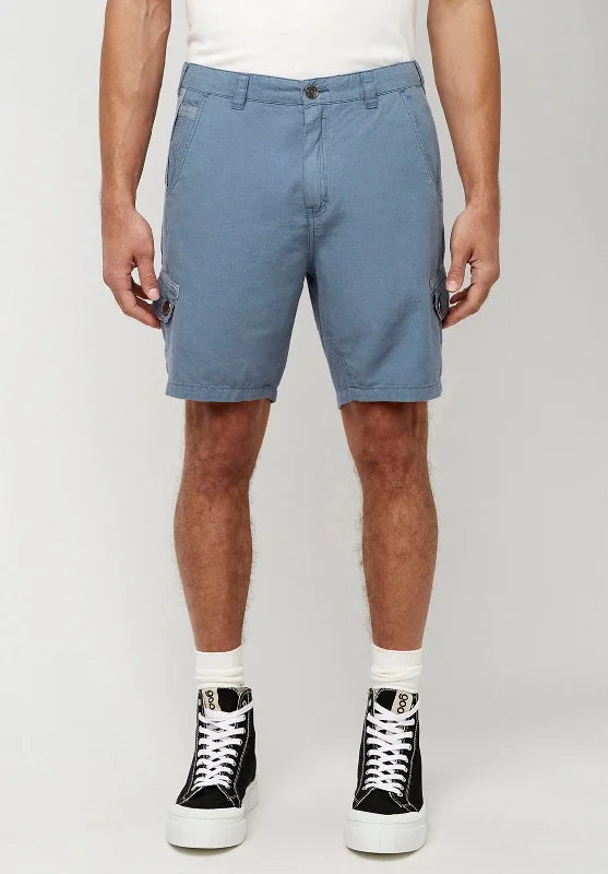 Havane Men's Linen Twill Shorts in Mirage Blue - BM23967 Modern Men's 