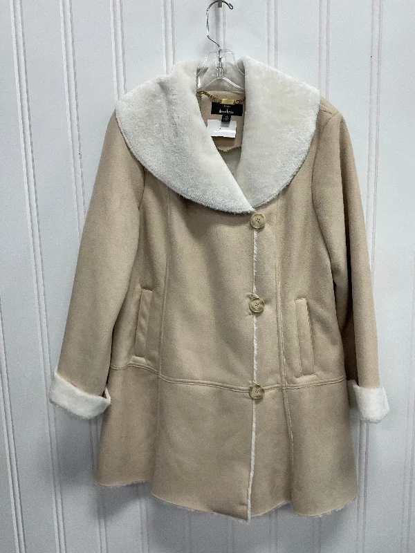 Coat Faux Fur & Sherpa By Dennis Basso Qvc In Tan, Size: M Sporty Men's Tennis