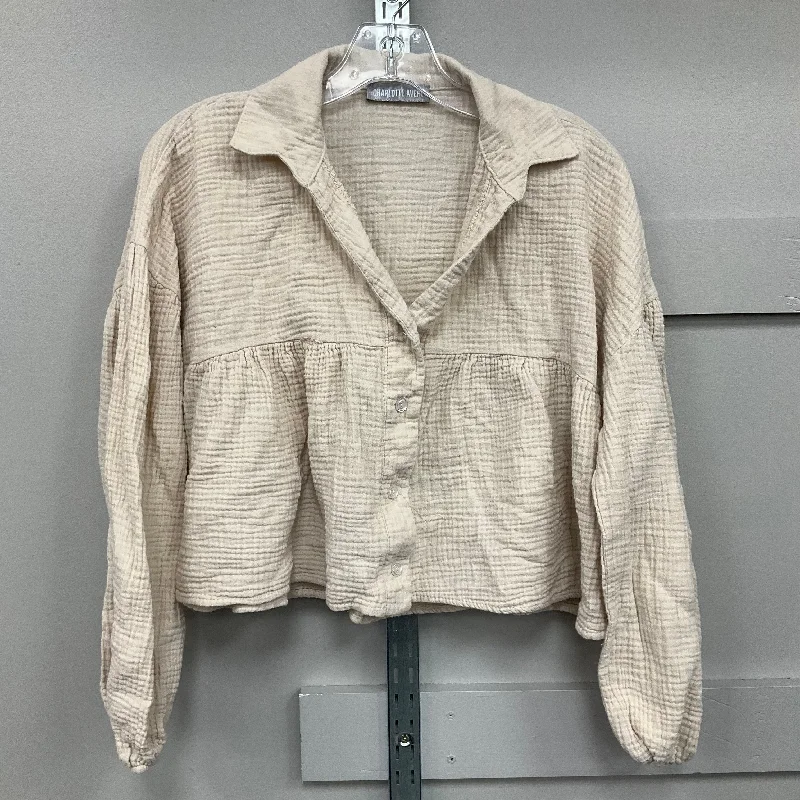 TOP LS by CHARLOTTE AVERY In BEIGE, Size: L Unique Men's Patch
