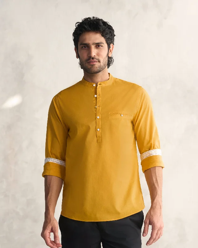 Pondicherry Shirt - Ochre Masculine Men's Thick