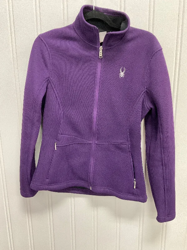 Athletic Jacket By Spyder In Purple, Size: L Casual Men's Japanese 