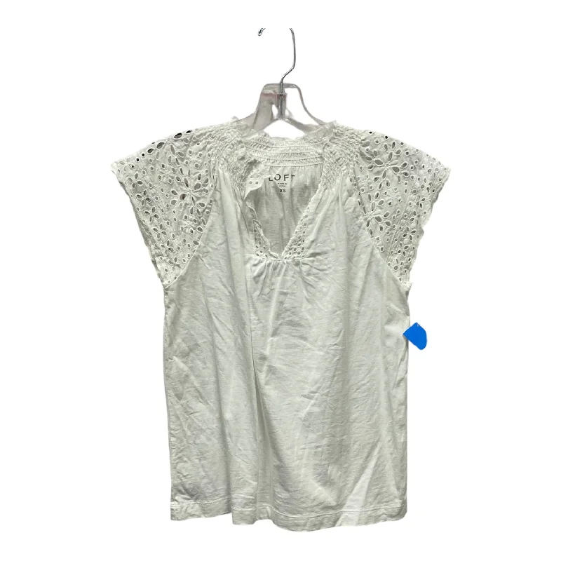 Top Ss By Loft In White, Size:Xs Athletic Men's High