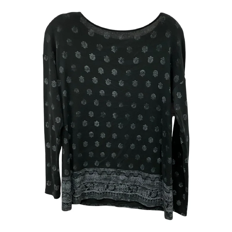 Top Ls By J. Jill In Black, Size:Xs Sharp Men's Italian