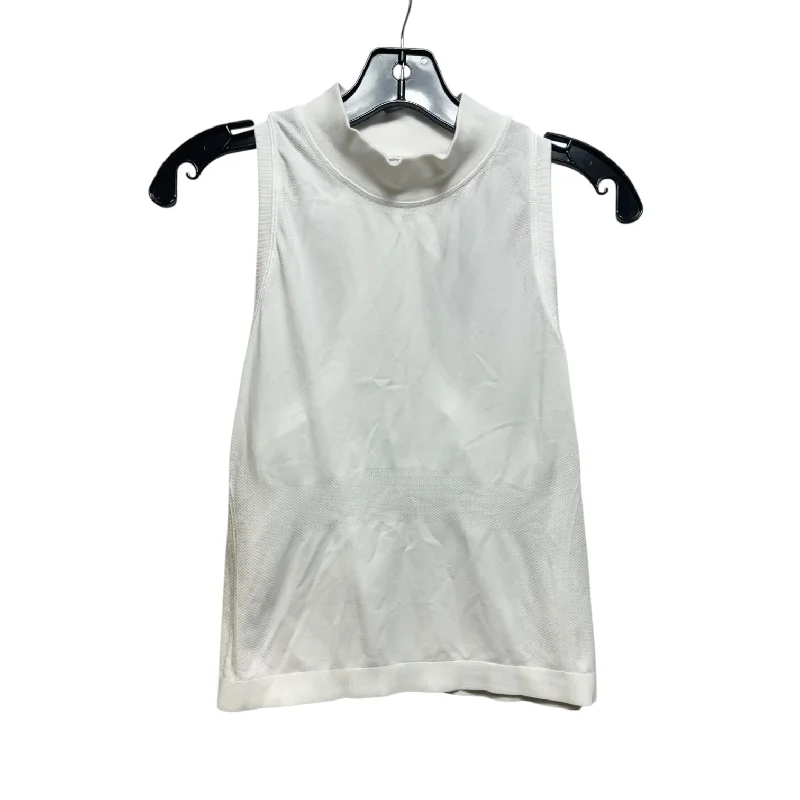 Athletic Tank Top By Athleta In White, Size: M Modern Men's Geometric