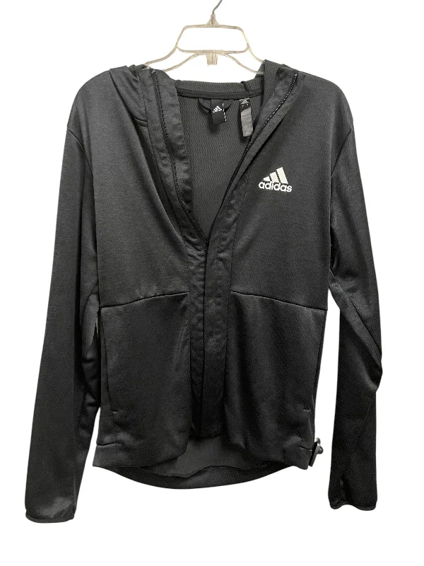 Athletic Jacket By Adidas In Grey, Size: S Practical Men's Quick