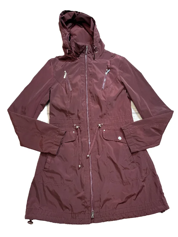 Coat Raincoat By Laundry In Maroon, Size: S Dynamic Men's Glow