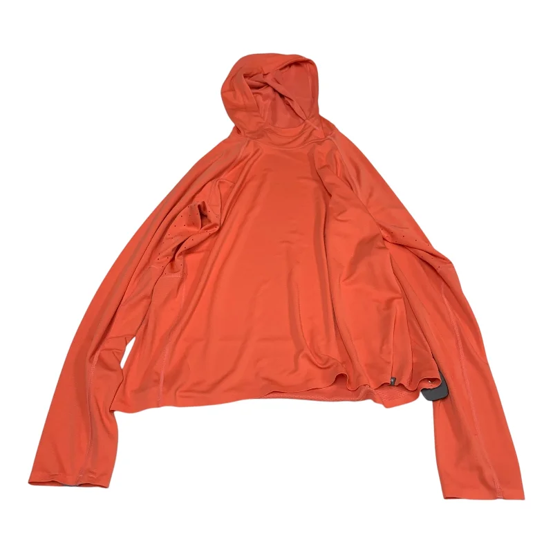 Athletic Top Long Sleeve Hoodie By Orvis In Orange, Size: Xl Preppy Men's College