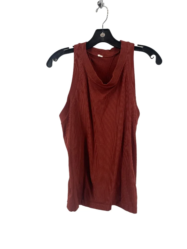 Red Athletic Tank Top Danskin, Size L Polished Men's Silk