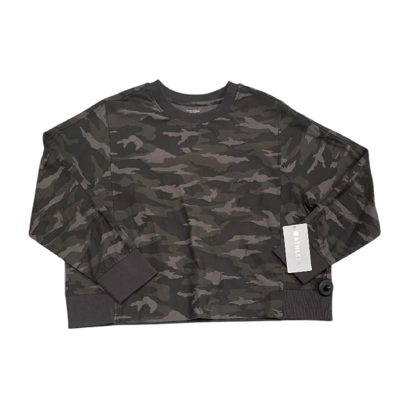 Athletic Top Long Sleeve Crewneck By Athleta In Camouflage Print, Size: 1x Refined Men's Classic 