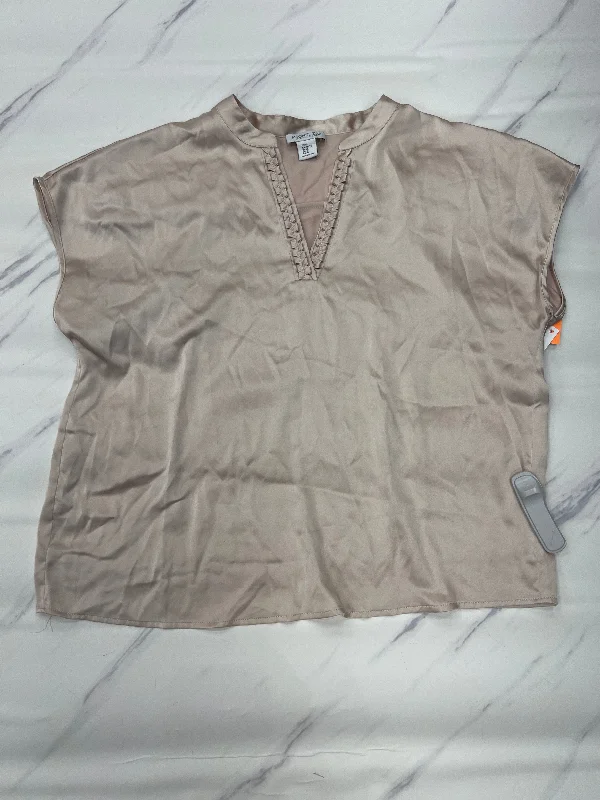 Top Short Sleeve By Rachel Zoe In Beige, Size: Xl Refined Men's Classic 