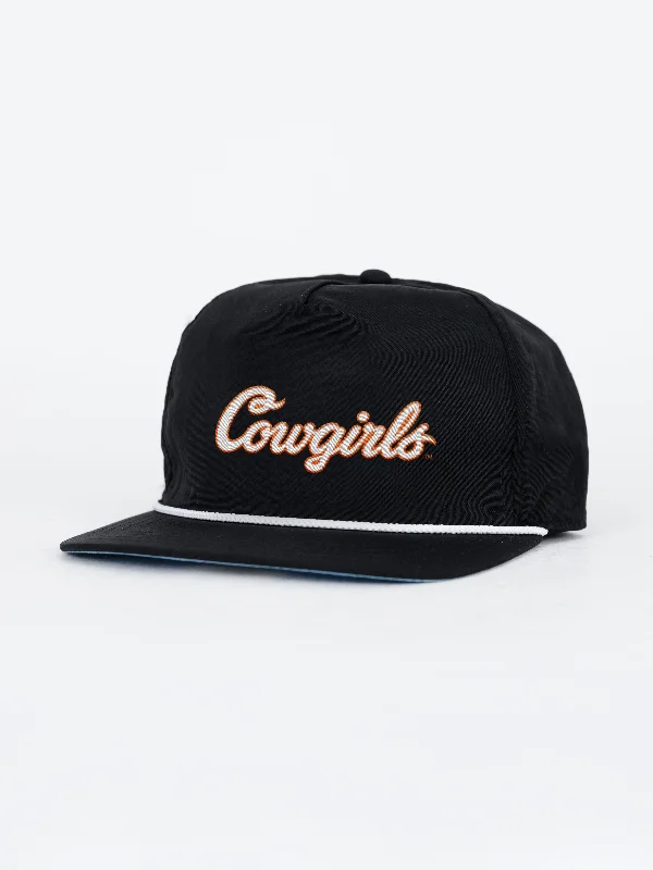 Oklahoma State Cowgirls Rope Hat Trendy Men's Oversized