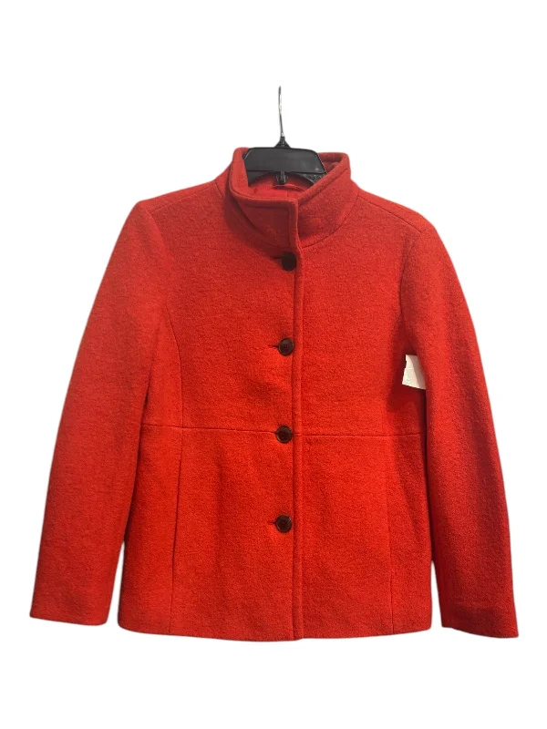 Coat Wool By Lands End In Orange, Size: 12 Sophisticated Men's 