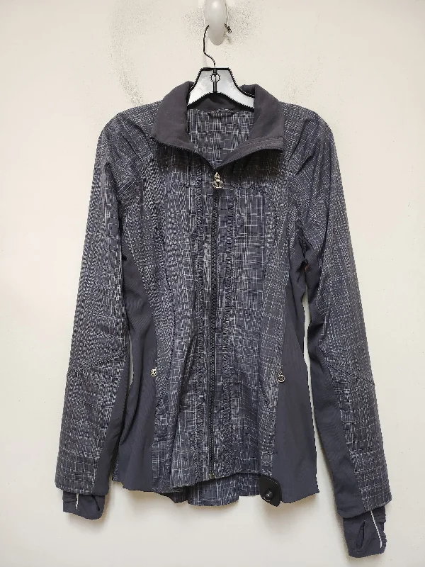 Athletic Jacket By Lululemon In Plaid Pattern, Size: M Adventure
