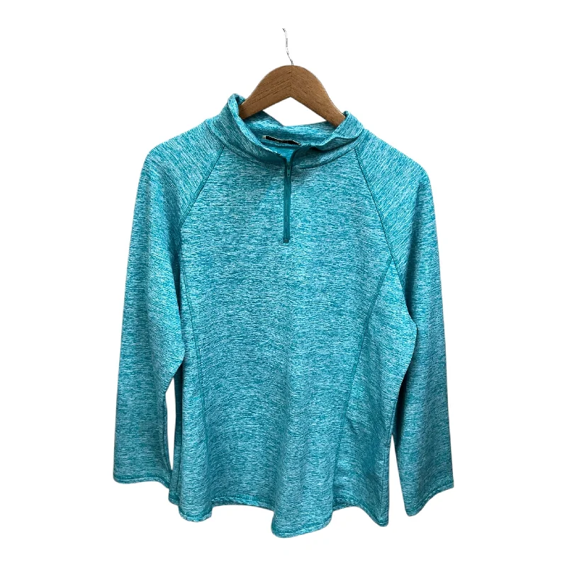 Athletic Top Long Sleeve Collar By Clothes Mentor In Teal, Size: 2x British Gentleman Style