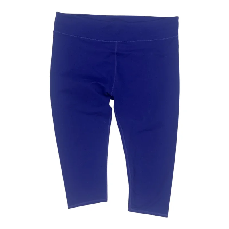 Athletic Leggings Capris By Fabletics In Purple, Size:3X Trendy Men's Oversized