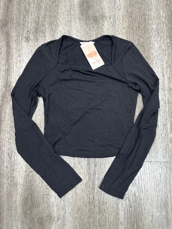 Athletic Top Long Sleeve Crewneck By Kirundo In Black, Size: S Practical Men's Quick